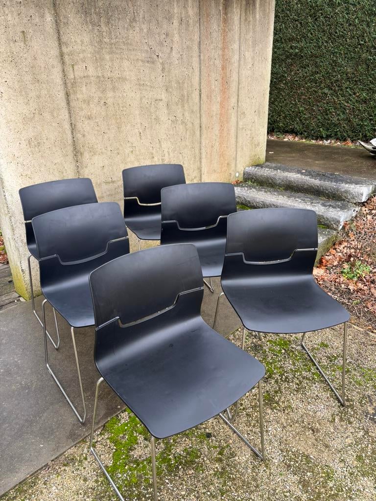 6 design sledestoelen Gaber, Huis en Inrichting, Stoelen, Ophalen, Gebruikt, Kunststof