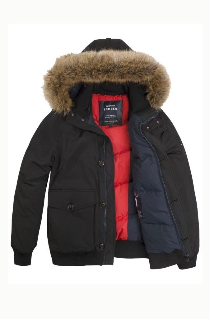TOMMY HILFIGER - Hampton bomber jack, Kleding | Heren, Jassen | Winter, Zwart, Ophalen of Verzenden, Zo goed als nieuw, Tommy hilfiger