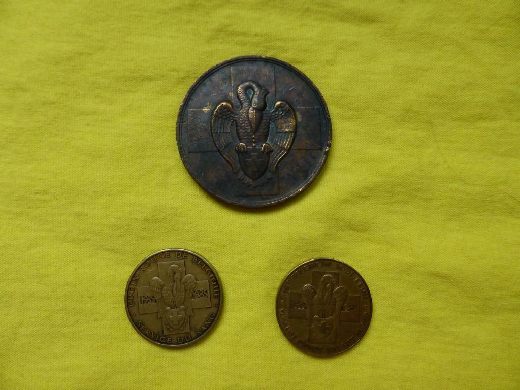 Penningen Bloedgeven, Postzegels en Munten, Penningen en Medailles, Brons, Ophalen of Verzenden