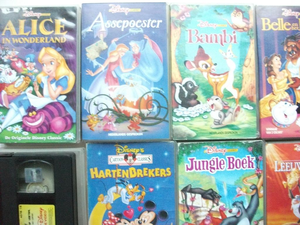 Disney tekenfilms Nederlands gesproken VHS Cassettes, Envoi, Comme neuf, Autres types