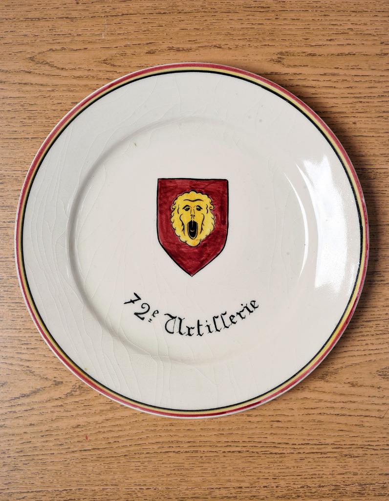 72A - plat souvenir, Envoi, Armée de terre, Emblème ou Badge