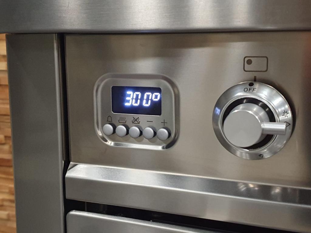 🔥Poêle Boretti deluxe 90cm en acier inoxydable + four, Gaz, Classe énergétique A ou plus économe, Enlèvement ou Envoi, Comme neuf