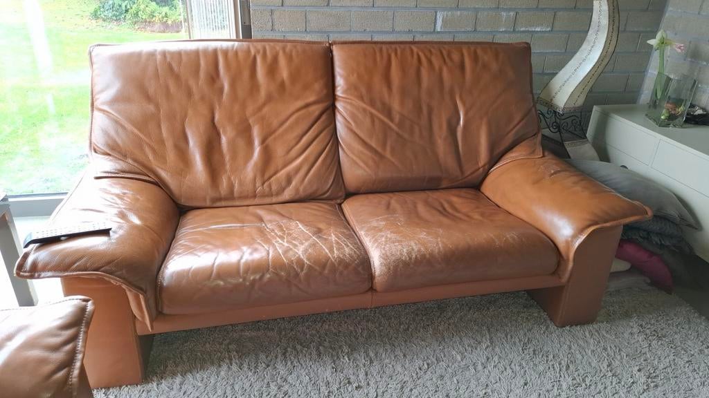 DURLET salon in cognackleur, Huis en Inrichting, Keuken | Keukenelementen, Ophalen, Gebruikt, 75 cm of meer, 150 tot 200 cm