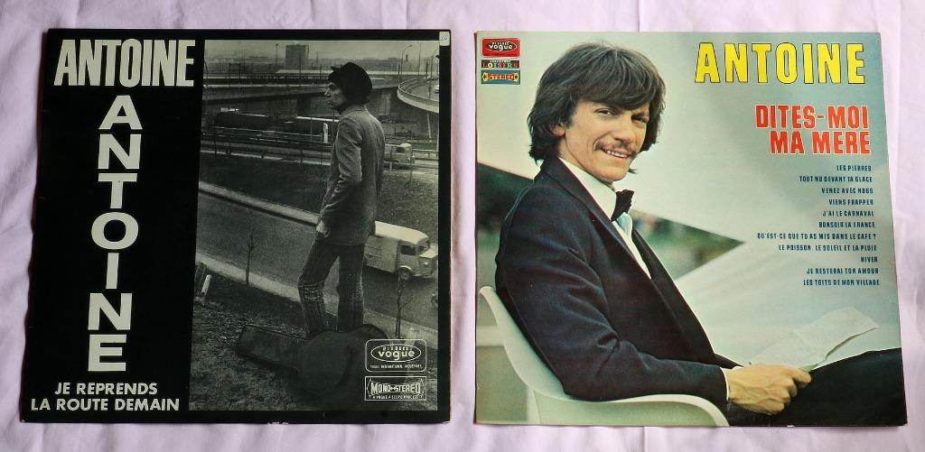 Antoine - lot de 2 disques 33 tours originaux, Ophalen of Verzenden, Gebruikt