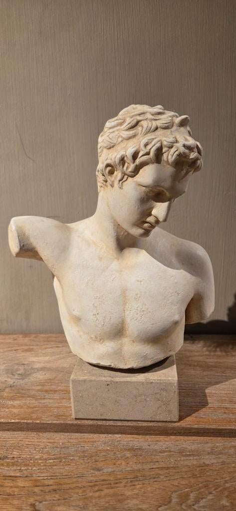 Buste Griekse Hermes/gips, Antiek en Kunst, Ophalen of Verzenden