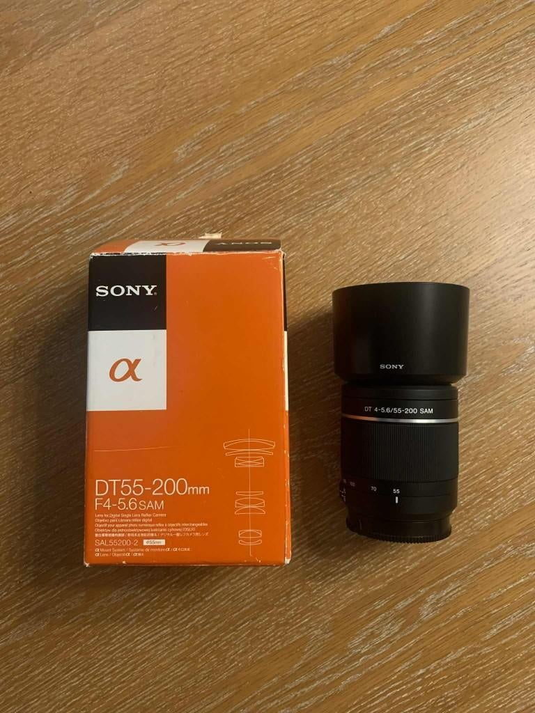 Objectif SONY alpha DT55-200mm, Ophalen of Verzenden, Zo goed als nieuw, Sony