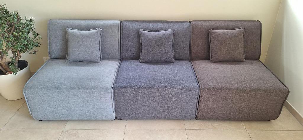 Fauteuil en tissu en 3 blocs, Maison & Meubles, Fauteuils, 75 à 100 cm, Enlèvement, Utilisé, 75 à 100 cm
