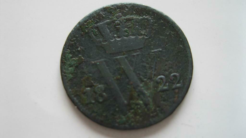 1 cent 1822 Bruxelles Guillaume Ier Pays-Bas / Belgique RARE, Enlèvement ou Envoi