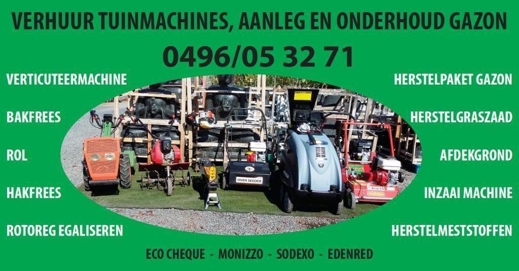 VERHUUR  TUINFREES   MET MACHINIST, Overige soorten, Minder dan 100 cm, Zomer, Ophalen