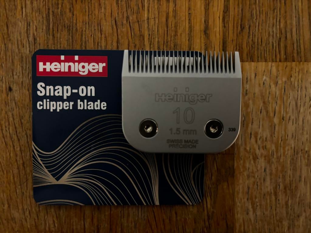 Heiniger Saphir scheerkop 10 / 1,5mm snap-on clipper blade, Dieren en Toebehoren, Ophalen of Verzenden, Nieuw