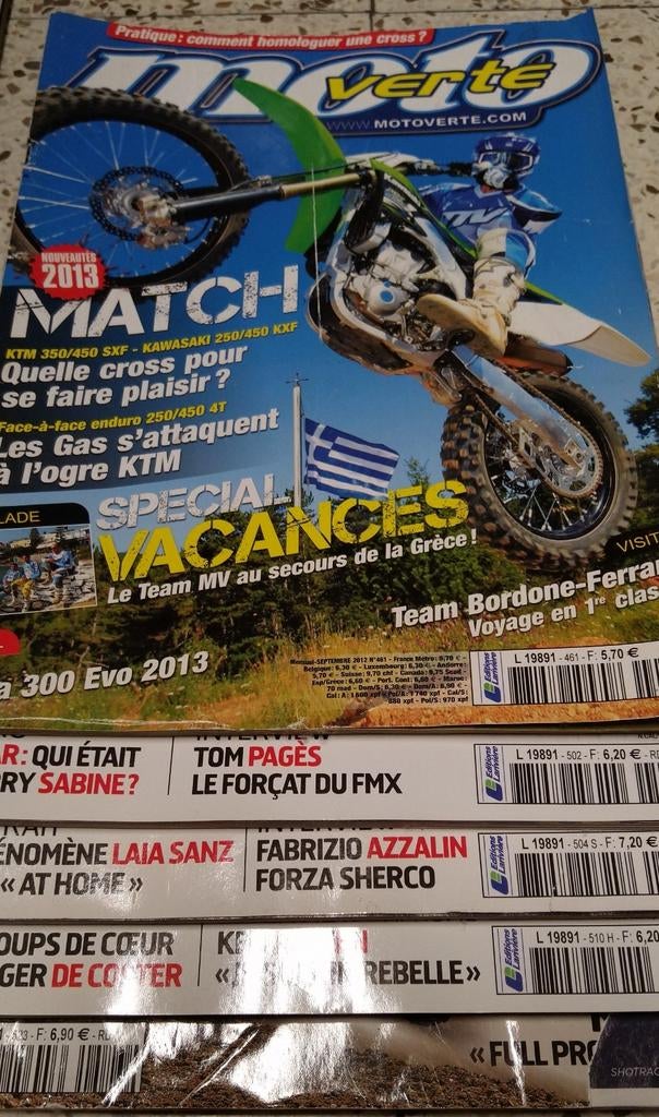 Lot de magazines moto., Ophalen of Verzenden, Gelezen