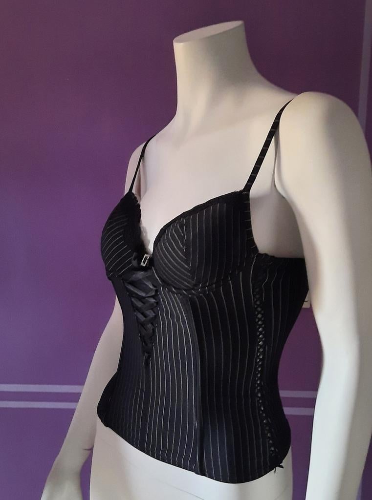 H&M lingerie korset topje "70B", Kleding | Dames, Ondergoed en Lingerie, H&M, Ophalen of Verzenden, Zwart, Body of Korset