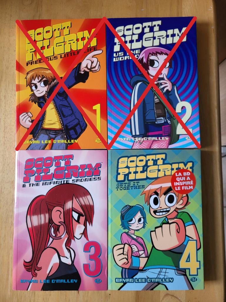 Lot Comics Scott Pilgrim tomes 3 & 4 (VF), Boeken, Ophalen, Amerika, Bryan Lee O'Malley, Zo goed als nieuw