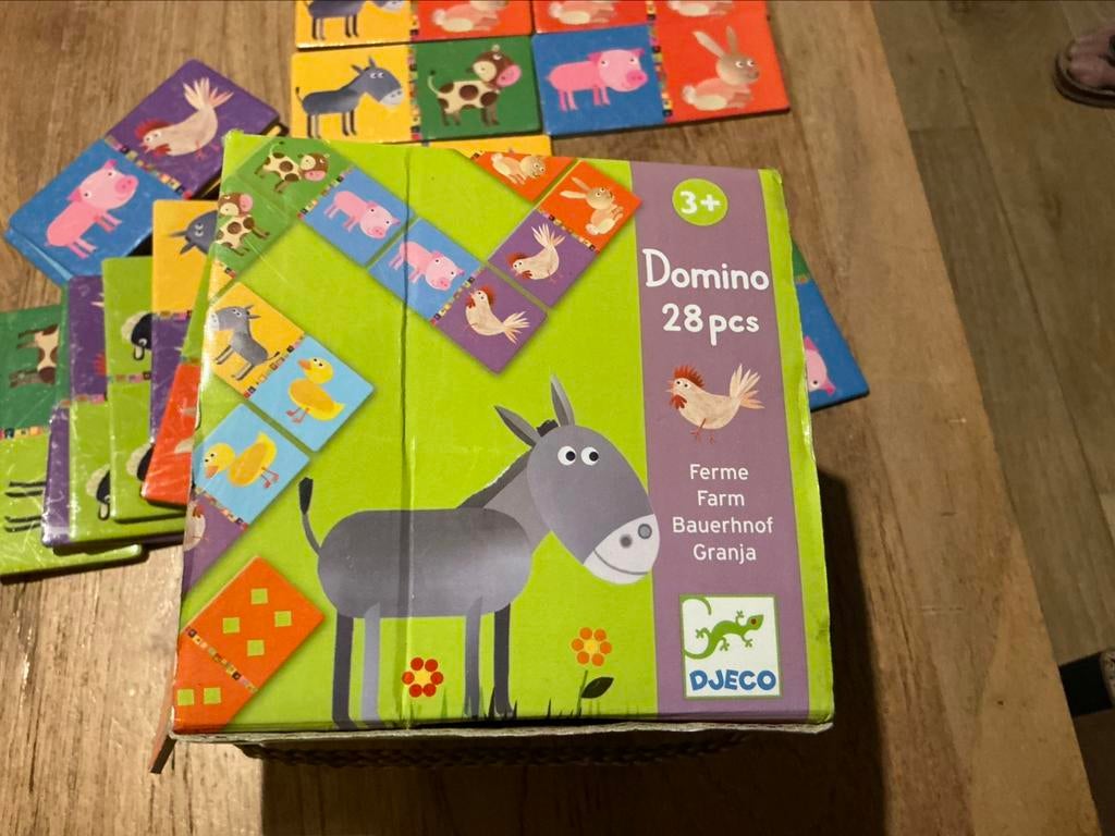 Domino 28pcs Ferme état neuf Djeco, Enlèvement, Comme neuf