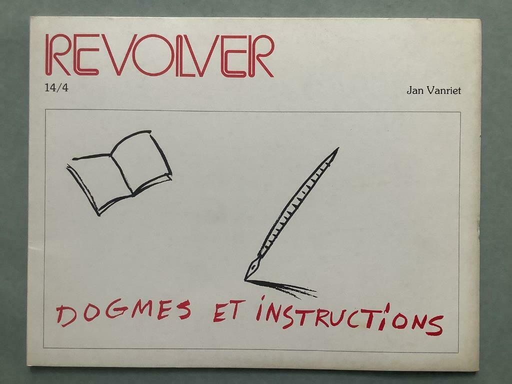 Revolver 14/4 Jan Vanriet Dogmes et Instructions, Boeken, Ophalen of Verzenden