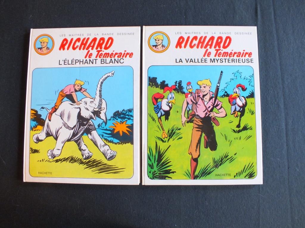 RICHARD LE TEMERAIRE (2 ALBUMS EO).  EDITIONS HACHETTE, Ophalen of Verzenden, Meerdere stripboeken, Lyman YOUNG, Gelezen