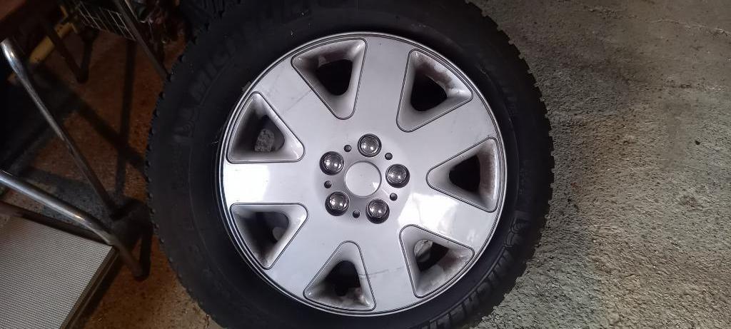 4 Pneus hiver 195/65/15 MICHELIN, Ophalen, Gebruikt, 15 inch, Winterbanden