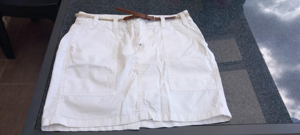 Jupe femme Esprit. Aussi bon que neuf. Avec ceinture, Enlèvement ou Envoi, Comme neuf, Blanc, Esprit