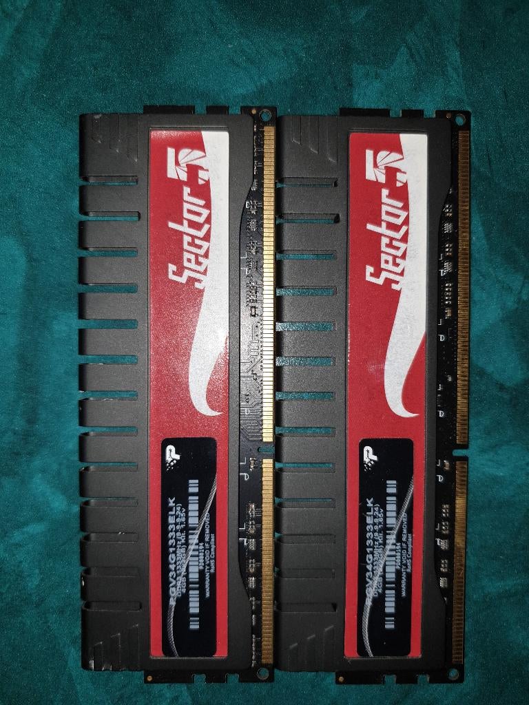 Patriot Sector 5 DDR3 RAM – 4GB Kit (2x 2GB) – 1333MHz, Computers en Software, Gebruikt, DDR3, Ophalen of Verzenden, Desktop