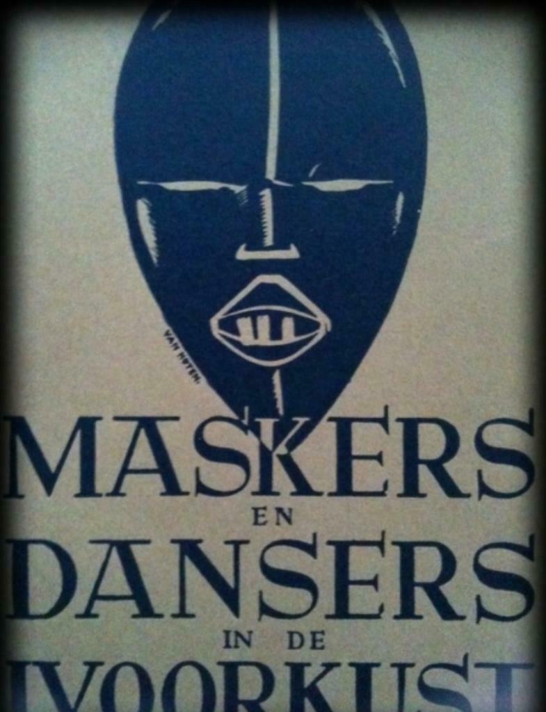 Maskers en dansers in de Ivoorkust, Frans M.Olbrechts, Ophalen of Verzenden