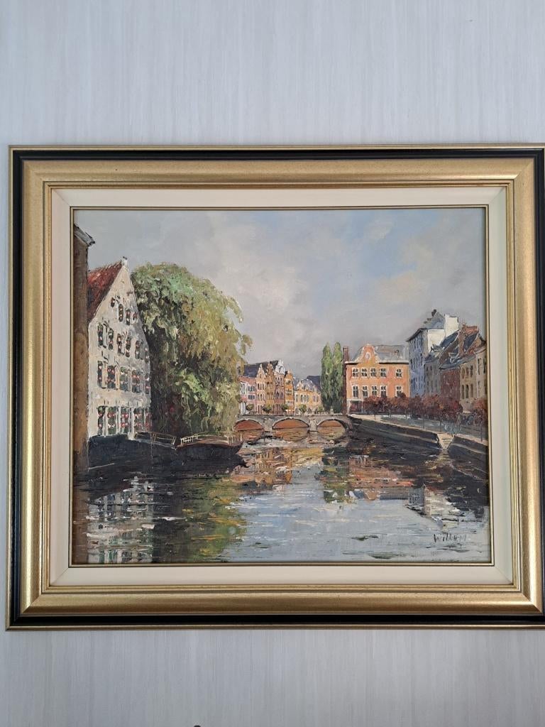 Schilderij Lier, Antiek en Kunst, Ophalen