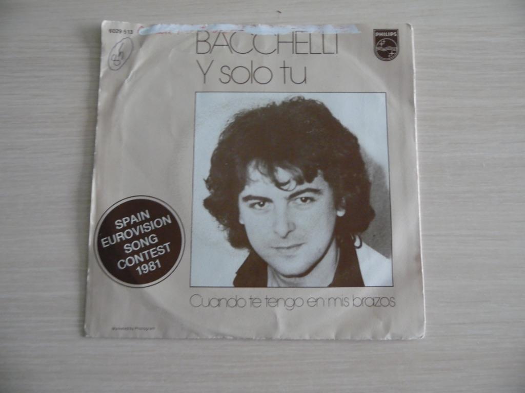Y SOLO TU BACCHELLI EUROVISION 1981, Ophalen of Verzenden, Zo goed als nieuw, Overige formaten