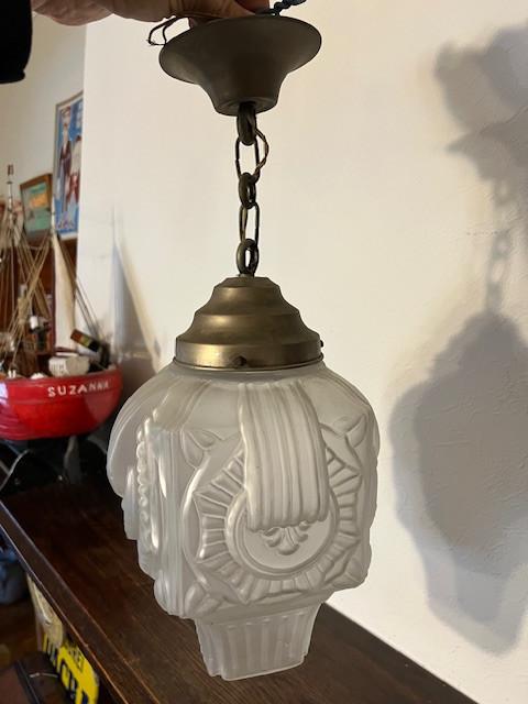 Scailmont Art Deco hanglamp 1930's, Antiek en Kunst, Ophalen