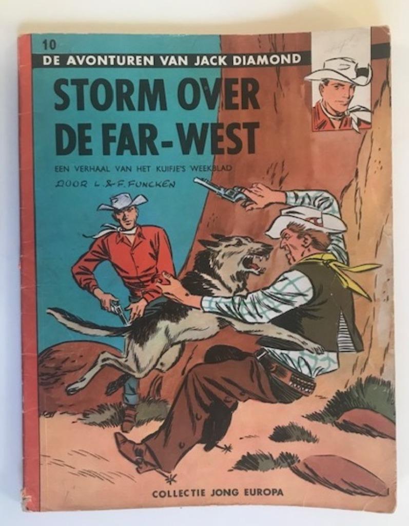 JACK DIAMOND - STORM OVER THE FAR-WEST 1STE DRUK JONG EUROPA, Gelezen, Eén stripboek, Ophalen of Verzenden, L. & F. Funcken