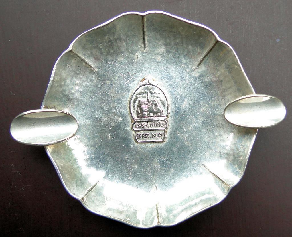 Cendrier avec l'image Église réformée d'IJsselmonde, Collections, Enlèvement ou Envoi, Cendrier