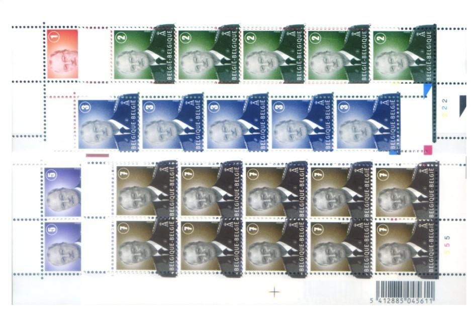 Belgique - F3695/3699 - Roi Albert II - 2007 - MNH, Timbres & Monnaies, Enlèvement ou Envoi