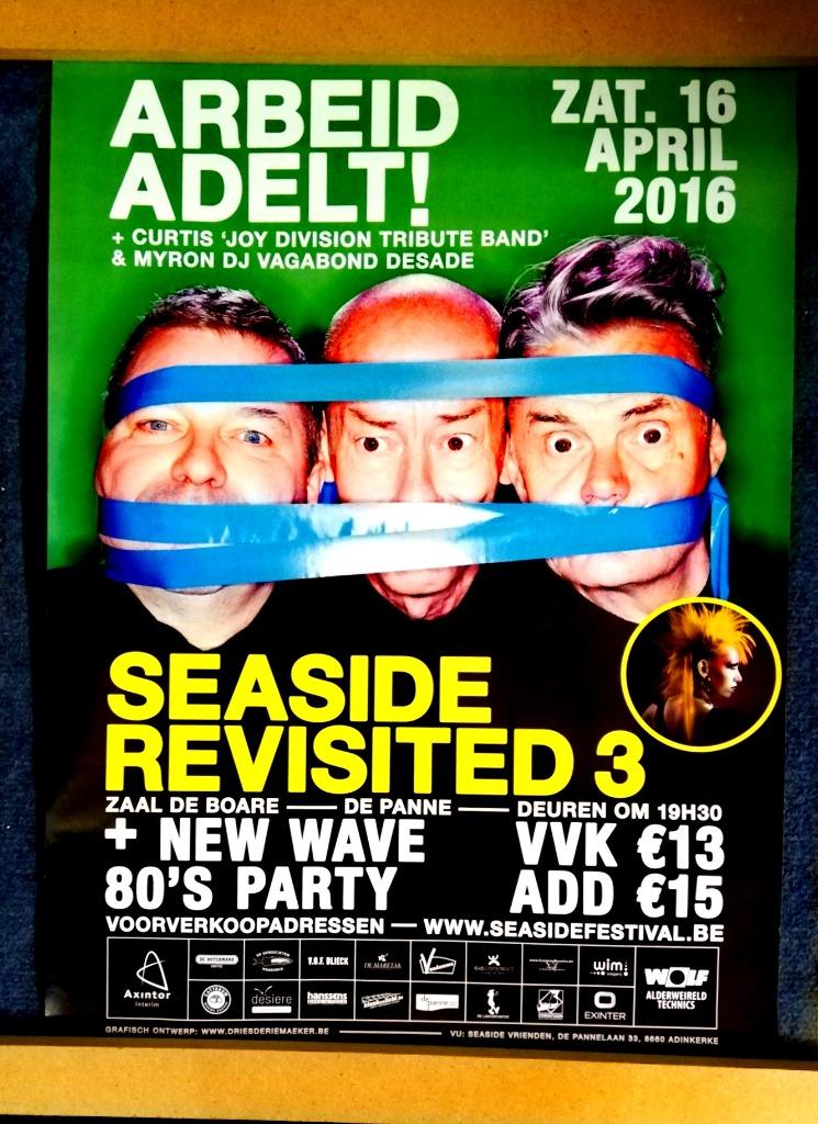Affiche du concert Arbeid Adelt! (Vanthilt + Luc Van Acker), Enlèvement ou Envoi, Utilisé, Affiche, Œuvre d'art ou Peinture