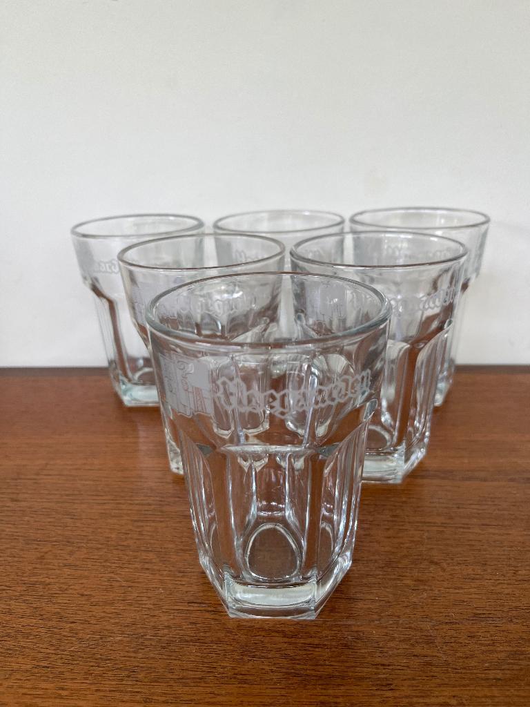6 Hoegaarden bierglazen 33 cl., Verzamelen, Biermerken, Ophalen of Verzenden, Nieuw, Glas of Glazen, Overige merken