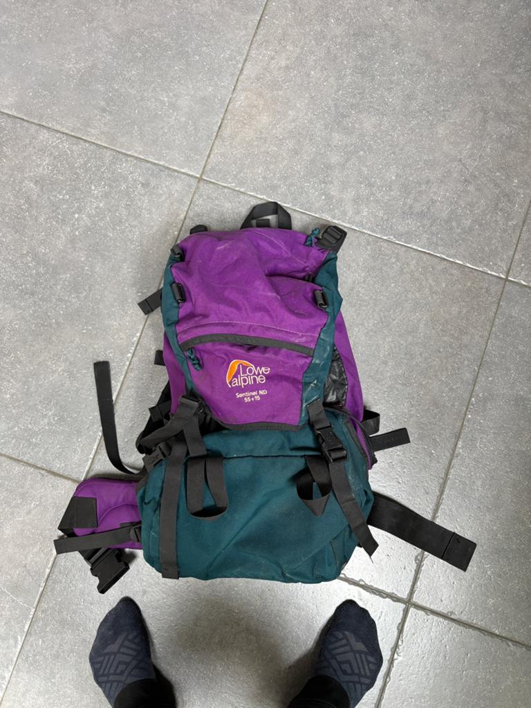 Alpine Lowe trekking rugzak 55liter, Enlèvement, Comme neuf, Attache-remorque