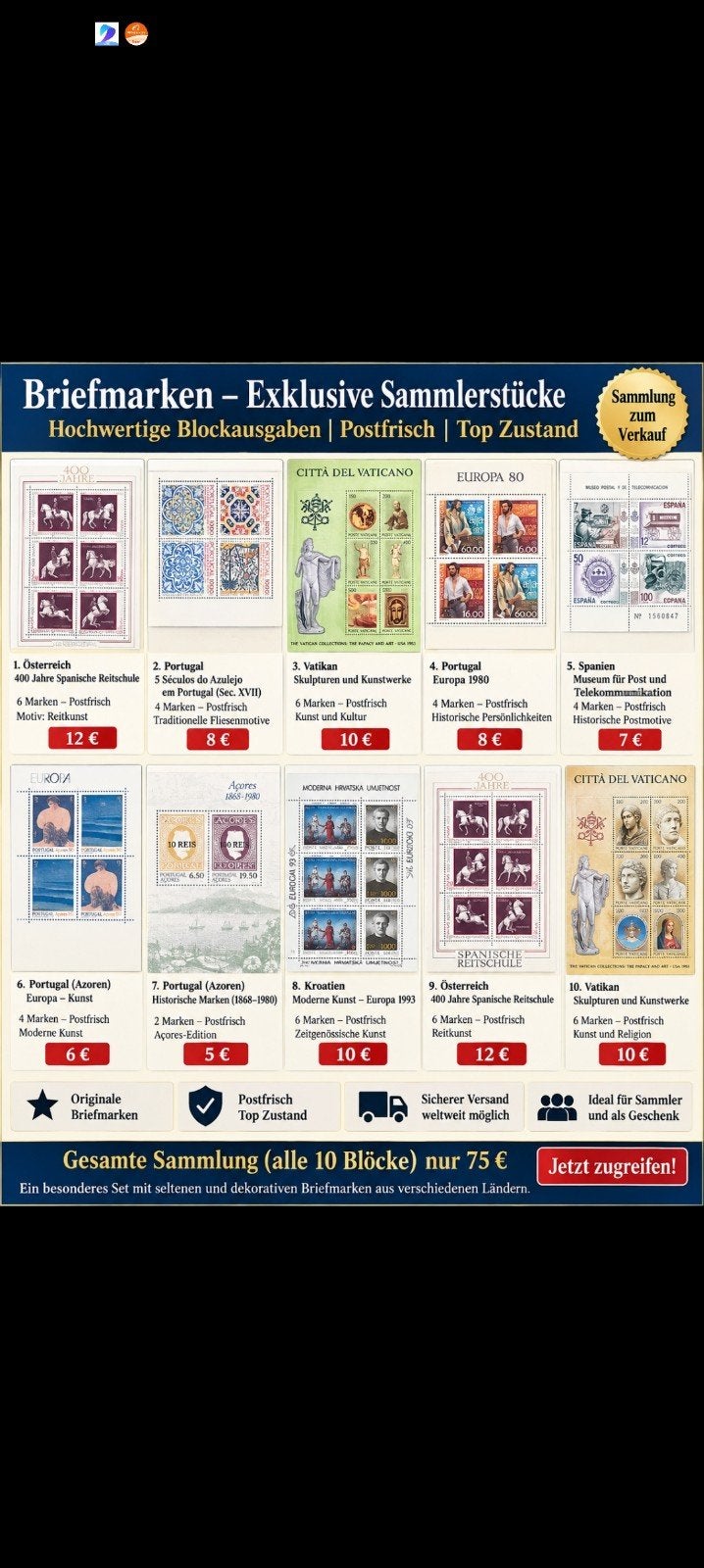 timbre, Timbres & Monnaies, Enlèvement ou Envoi
