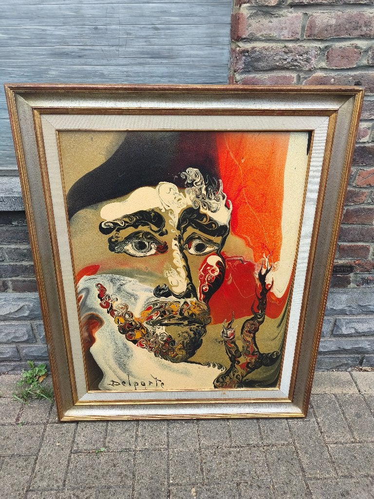 huile sur panneau van gogh signe charles delporte, Antiquités & Art, Enlèvement, Panneau