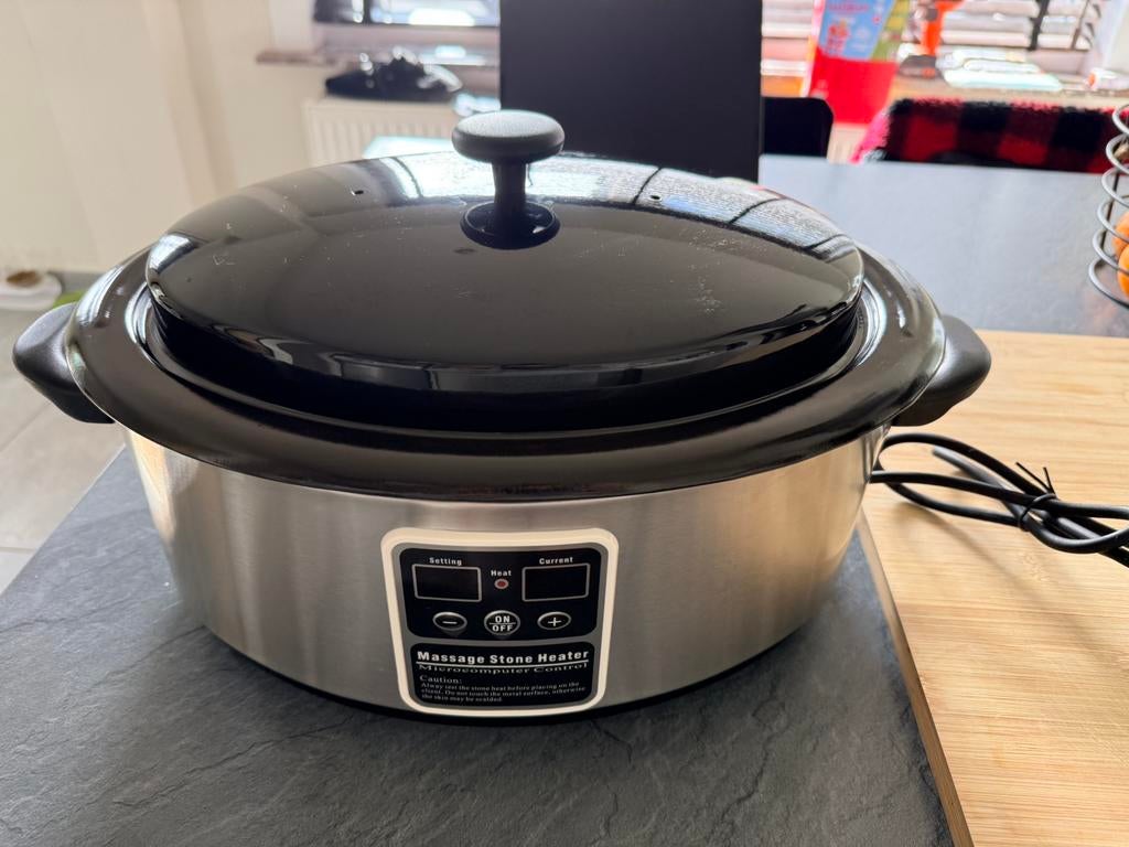 Hot Stone Massage Set: Heater + Stenen + Lakens (Nieuw!), Ophalen, Zo goed als nieuw, Apparaat