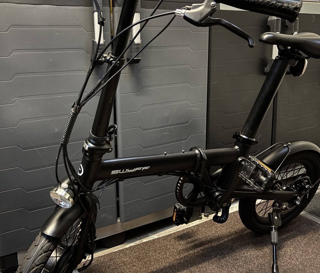 Vouwfiets e-bike, Gebruikt, 14 tot 16 inch, Totaal opvouwbaar, Schijfrem