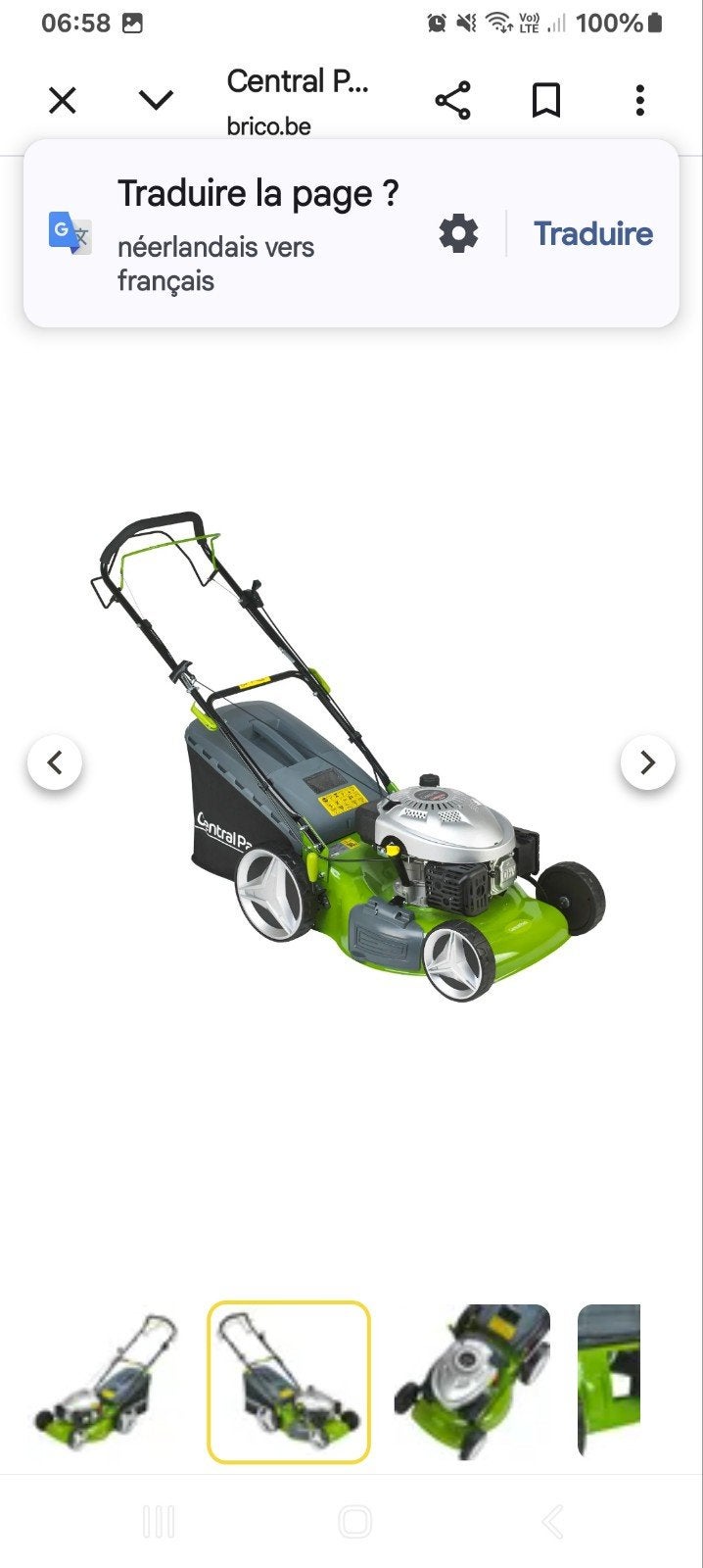 tondeuse auto tracter 173cc, Enlèvement ou Envoi