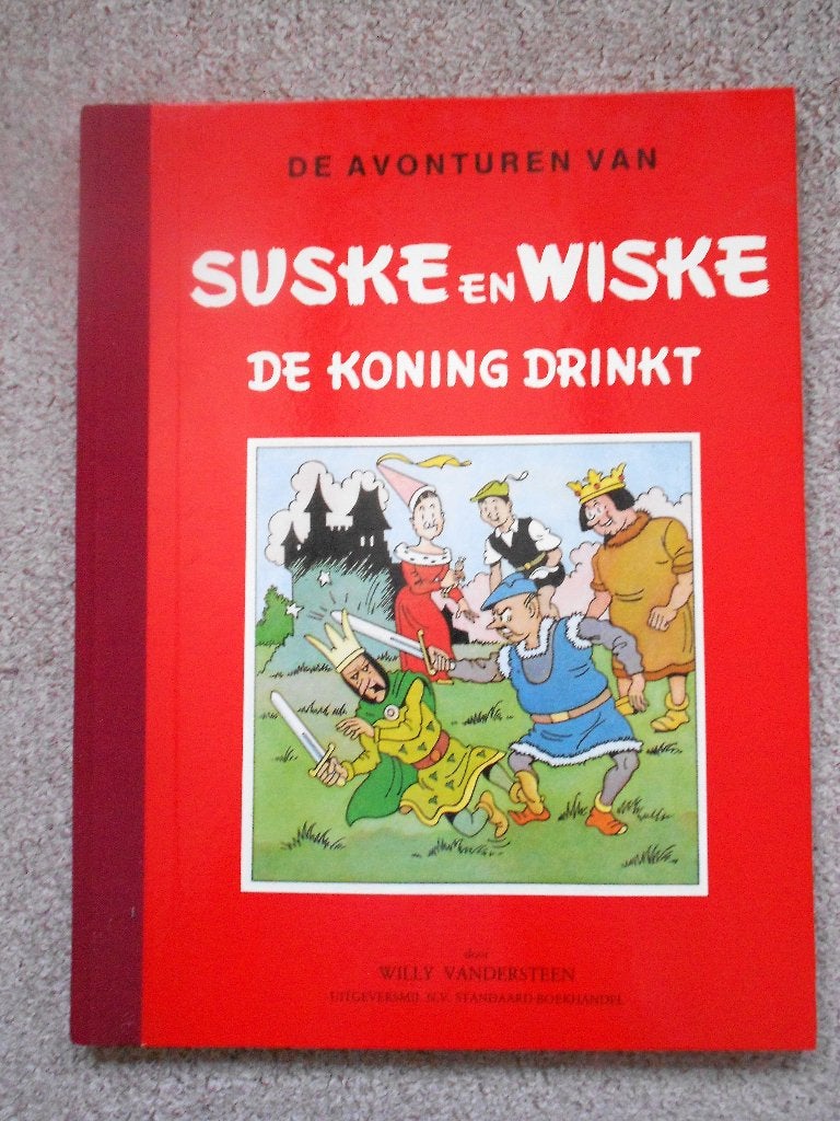 Suske en Wiske – De Koning drinkt – Dirk Vermeirre luxe 1984, Boeken, Willy Vandersteen, Eén stripboek, Ophalen of Verzenden, Zo goed als nieuw