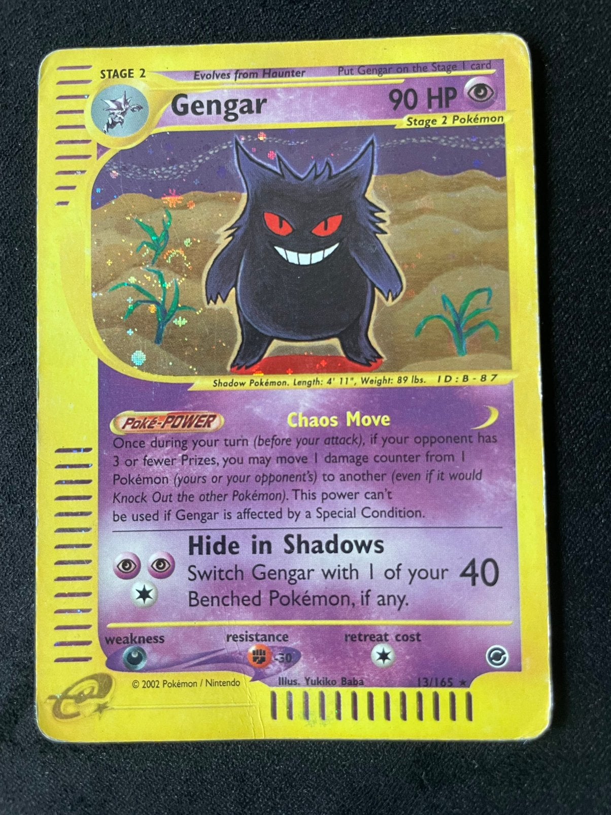 Gengar Expedition Base Set Holo PL pokemon kaart, Ophalen of Verzenden, Gebruikt, Losse kaart, Foil