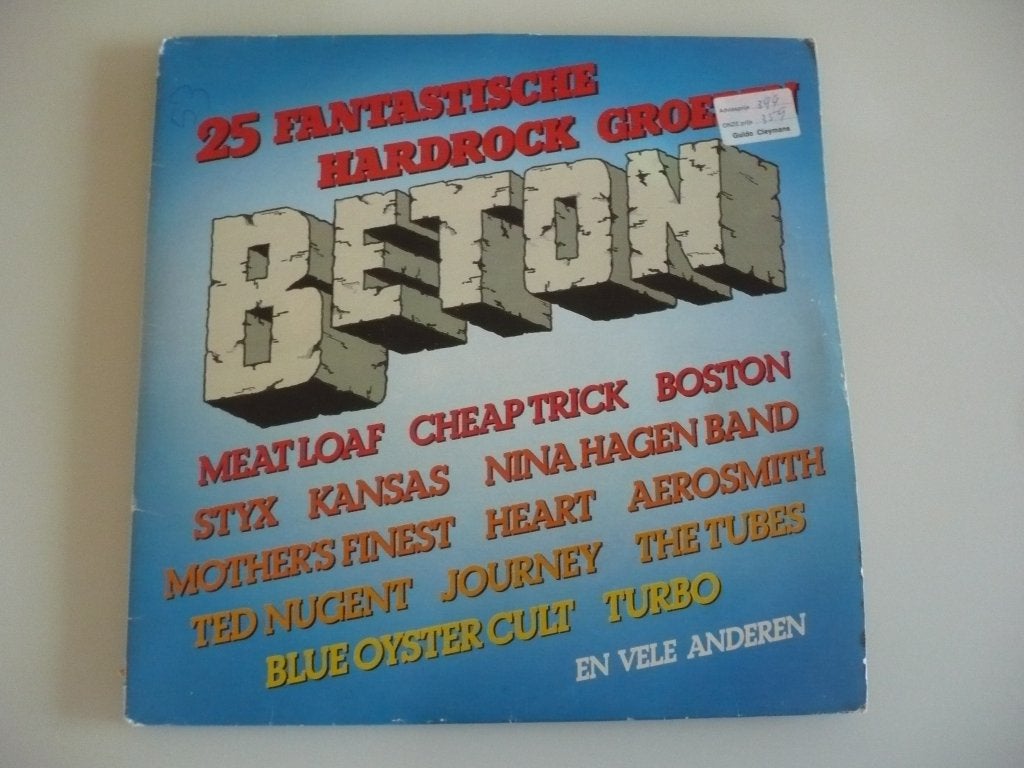 Vinyl Dubbel LP Beton ( 25 fantastische Hard Rock Groepen), Ophalen of Verzenden, 1970 - 1979, Gebruikt, 12 inch