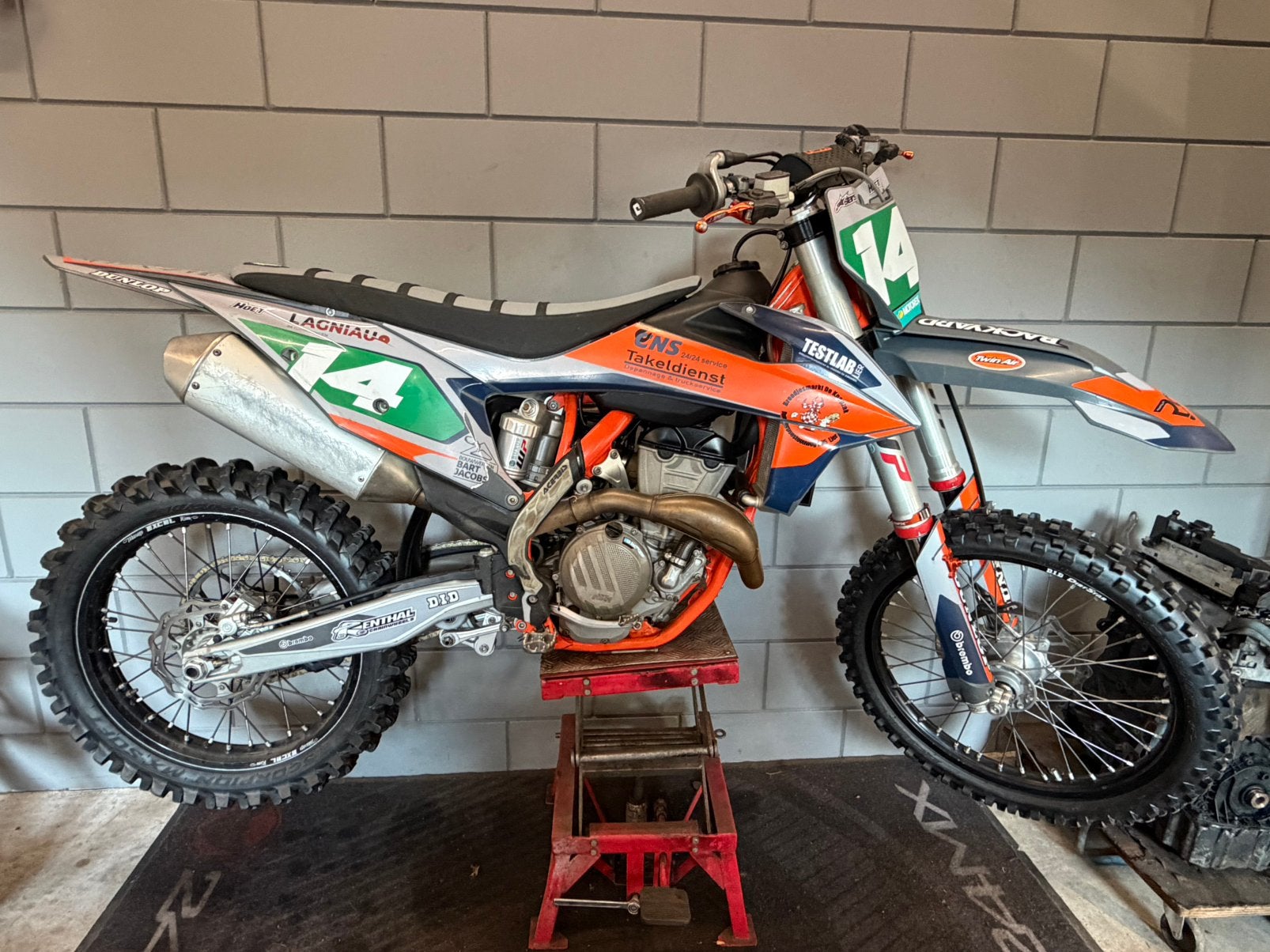 Ktm 350 sxf, Fietsen en Brommers, Brommers | Crossbrommers, Ophalen, Zo goed als nieuw