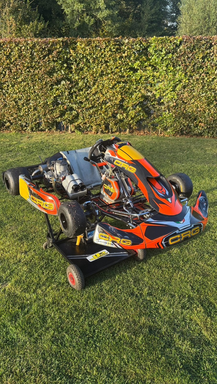 Karting CRG Road Rebel KZ 10 C Black Edition, Ophalen, Zo goed als nieuw, Kart