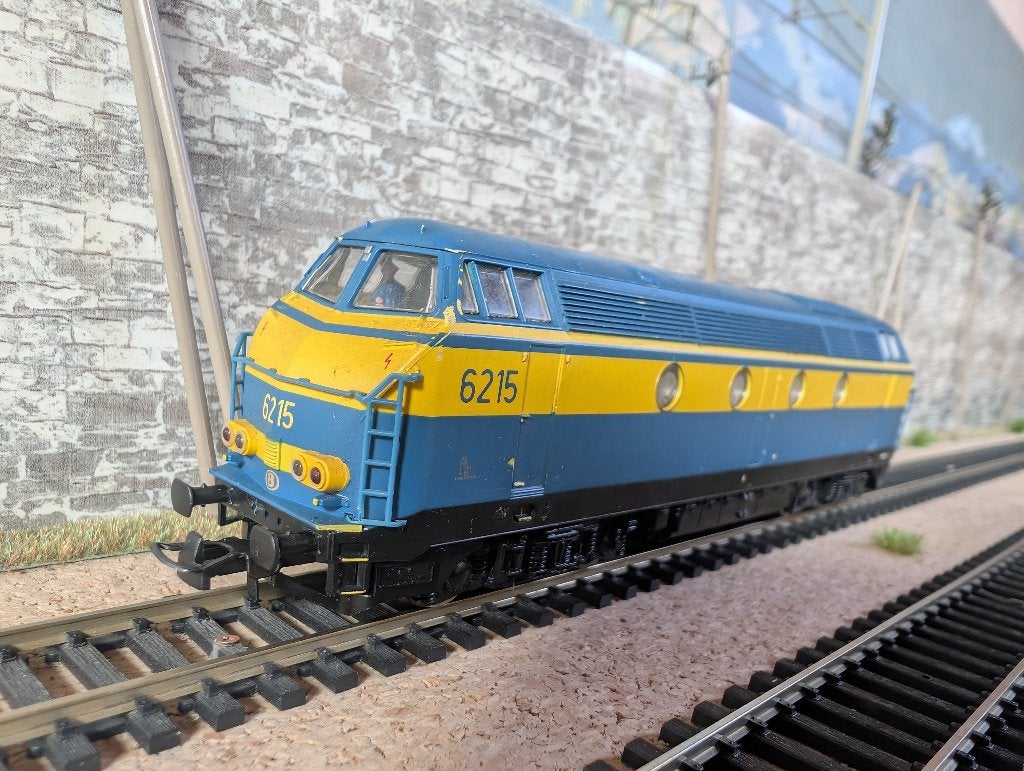 NMBS SNCB | Roco | HLD 6215 | Blauw | 2 Rail Analoog |, Hobby & Loisirs créatifs, Analogique, Enlèvement ou Envoi, Roco, Locomotive