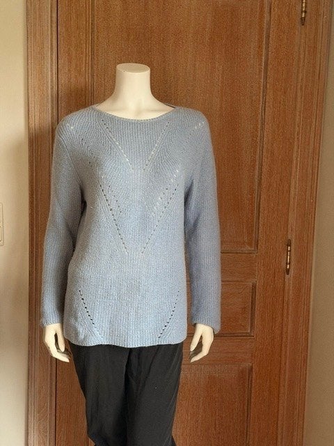 Lichtblauwe pull Buissonnière - maat XL, Blauw, Maat 56/58 (XL), Ophalen of Verzenden, Zo goed als nieuw