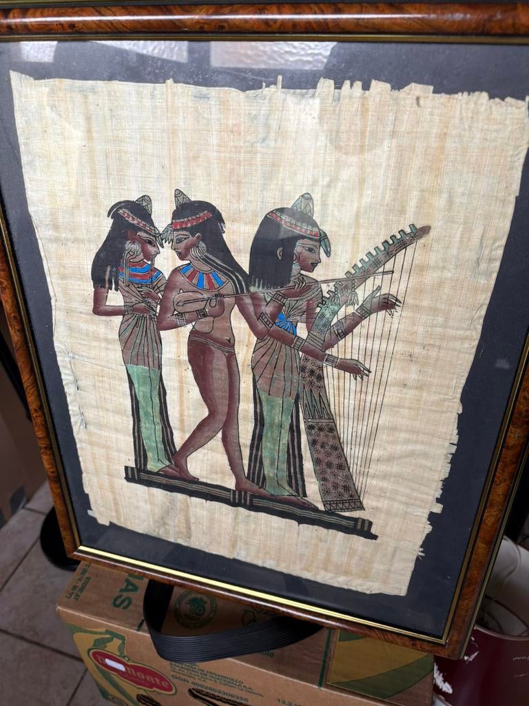 Egyptisch tafereel, Antiek en Kunst, Ophalen of Verzenden