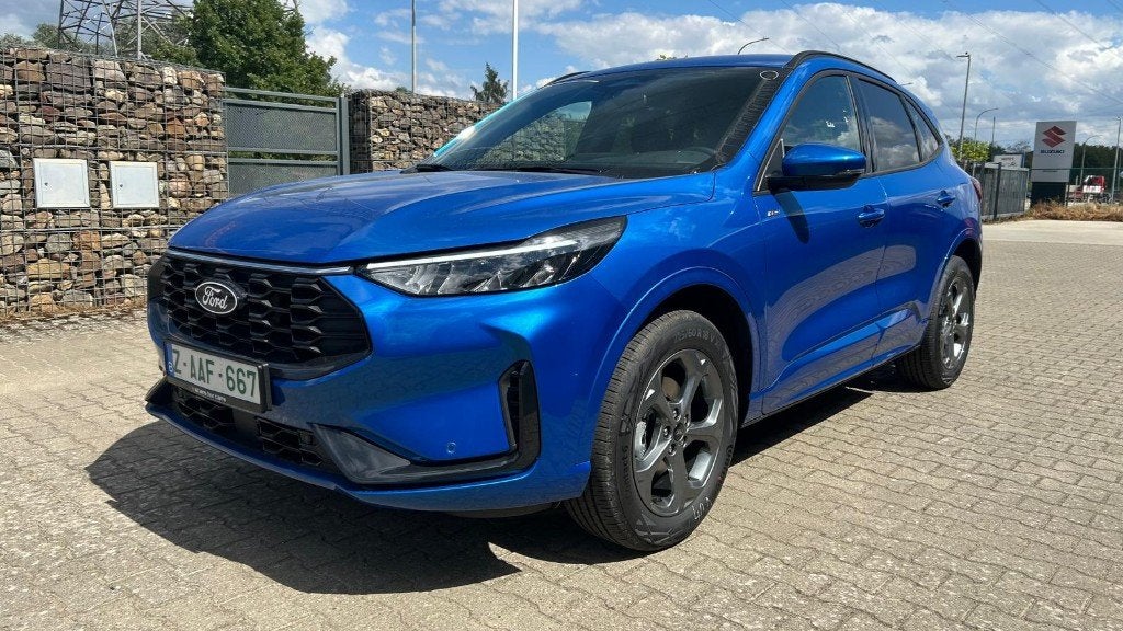 Ford Kuga Hybride automaat St-Line - Nieuw 60 km!, Auto's, Stof, 4 cilinders, Blauw, 1650 kg