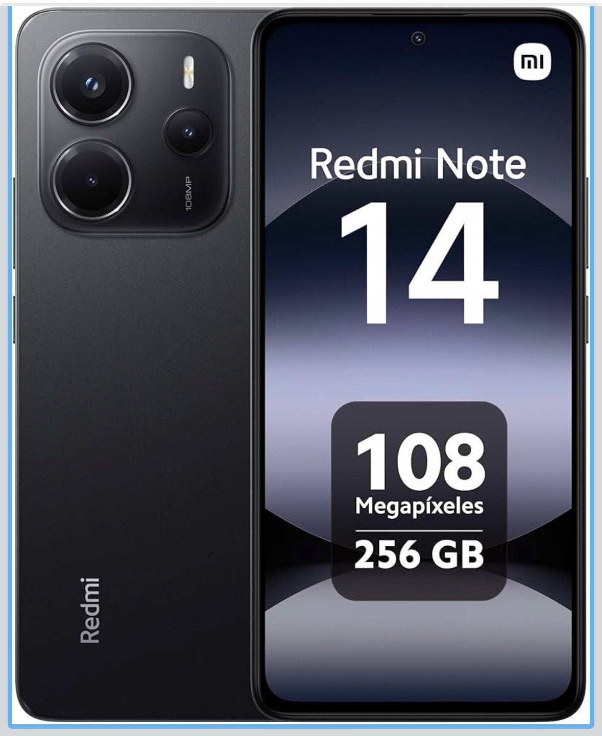 Redmi Note 14 256GB Zwart 4G, Telecommunicatie, Ophalen of Verzenden, Zo goed als nieuw