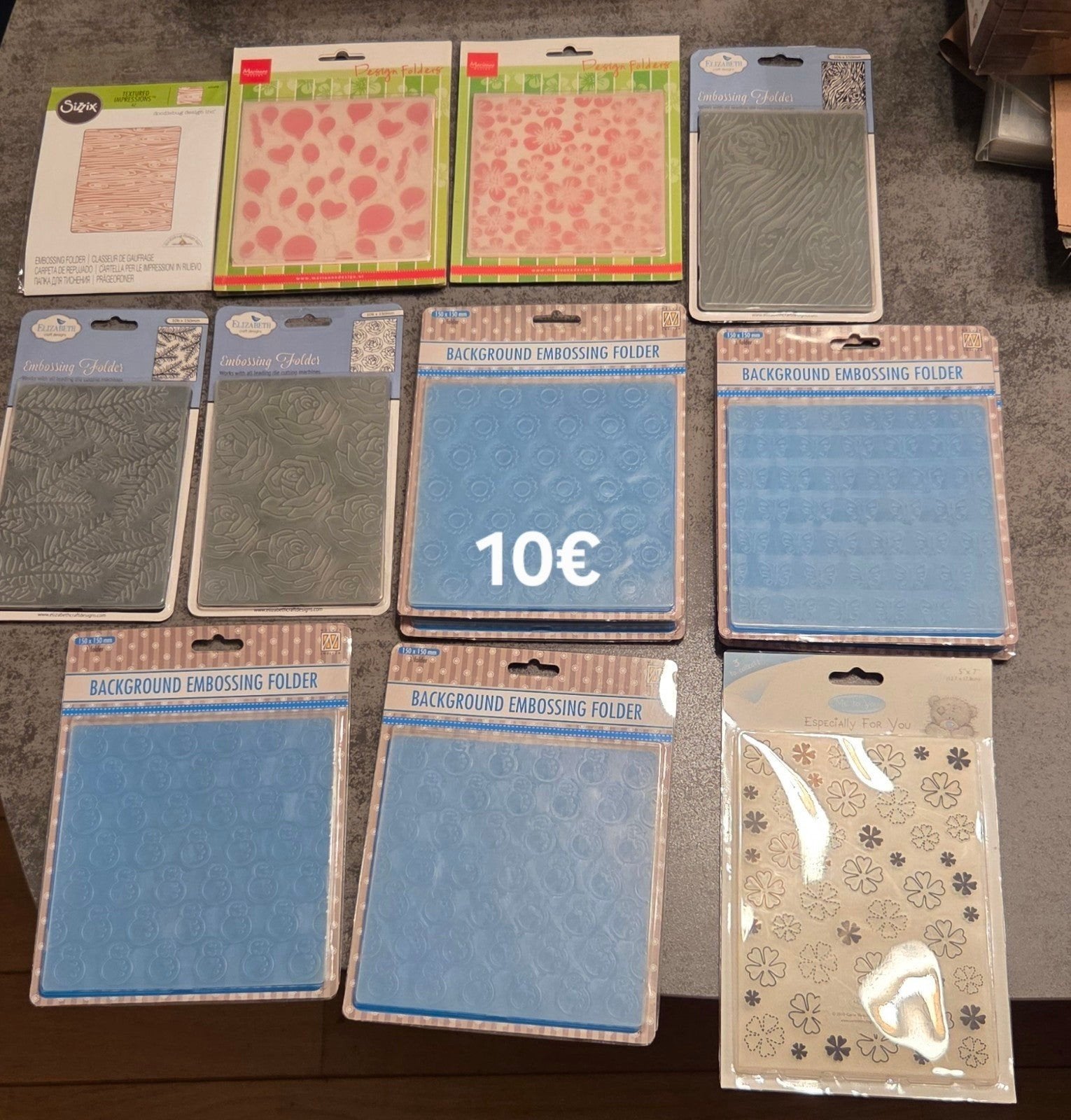 lot de pochoirs d'embossage, Hobby & Loisirs créatifs, Enlèvement