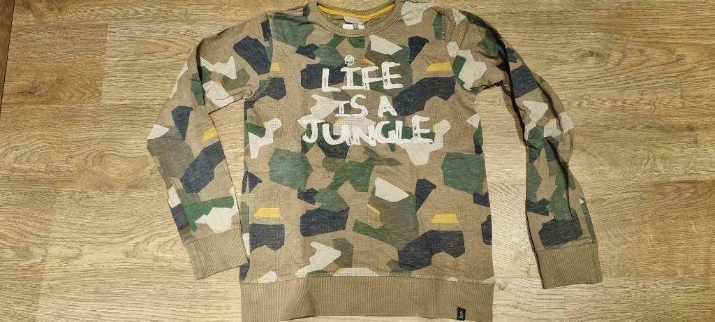 bruin groene trui jungle van JBC maat 146 - 152, Gebruikt, Trui of Vest, JBC, Ophalen of Verzenden